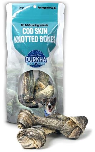 Cod Skin Knotted Bones - Large