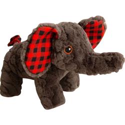 Snugarooz Eli The Elephant Gray/Plaid 8in.