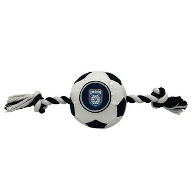 San Diego FC Soccer Ball Rope Toy