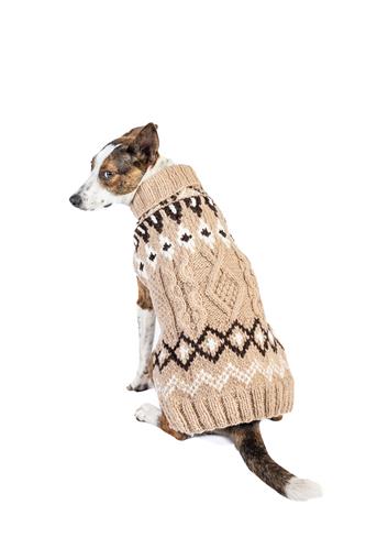 SANDY CABLE Wool Dog Sweater