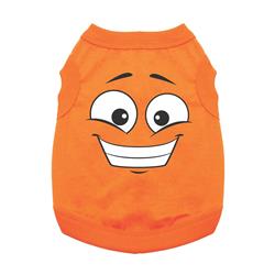 Happy Face Dog Shirt - Sunset Orange