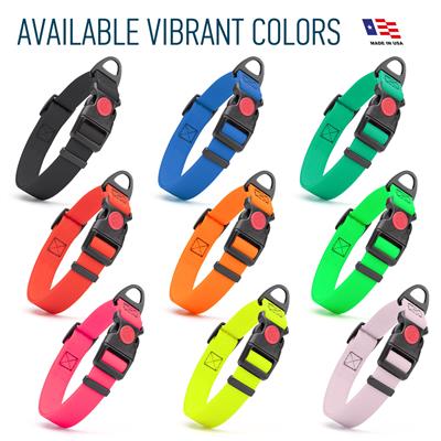 Waterproof Dog Collar with Safety Lock Buckle