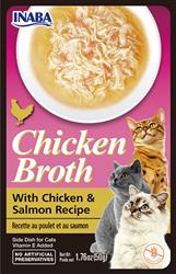 Inaba Cat Broth Chicken Salmon 1.76oz. (6 Count)