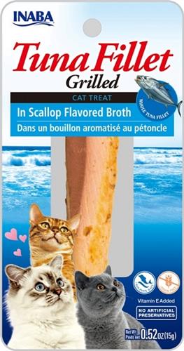 Inaba Cat Grill Fil Tuna/Scallop Broth 0.5Oz/6Ct.