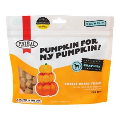 Primal Dog Freeze-Dried Pumpkin For My Pumpkin Chicken Pumpkin With Goat Milk 2oz.