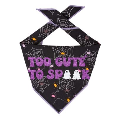 Halloween Bandana | Halloween Dog Bandana | Black Spider Web | TOO CUTE TO SPOOK