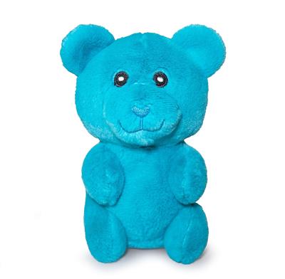 ThoozyPet Gummy Bear Plush Dog Toy Blue 6"