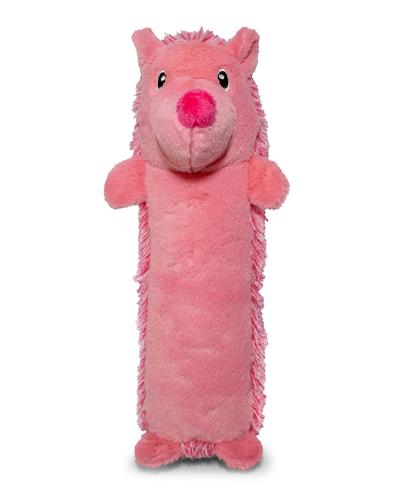 ThoozyPet Hedgehog Plush Dog Toy Pink 13"