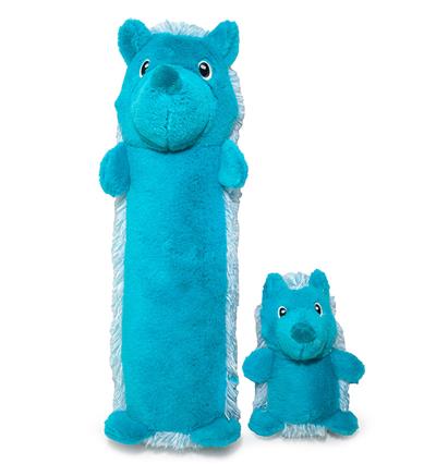 ThoozyPet Hedgehog Plush Dog Toy Blue 13"