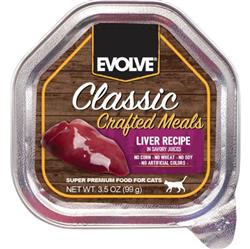 Evolve Classic Wet Cup Cat Food Liver 3.5oz. (Case of 15)
