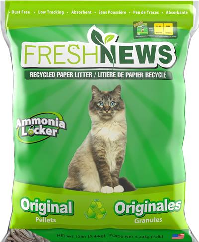 Fresh News Paper Cat Litter 12 Lb