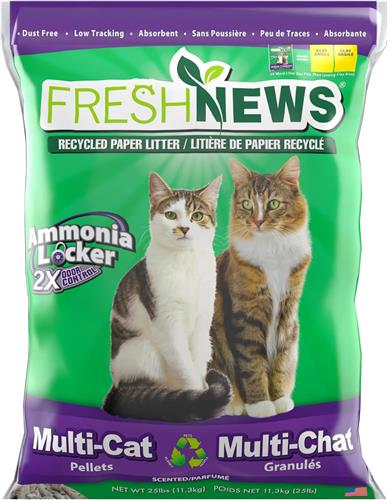 Fresh News Multi-Cat Paper Litter 25 Lb