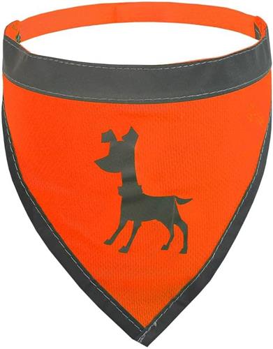 Visibility Dog Bandana Neon Orange Medium