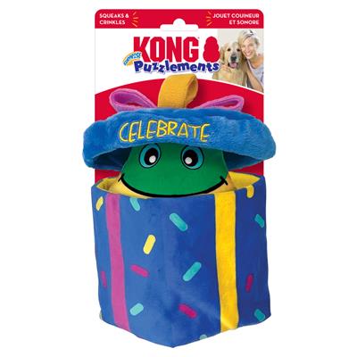 KONG Puzzlements Surprise Present Dog Toy 1ea/MD