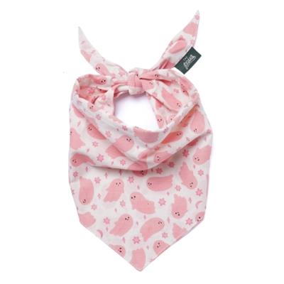 Pink A Boo Dog Bandana
