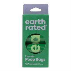 Earth Rated Dog Poop Bag Dog Unscented 4 Roll 60 Count