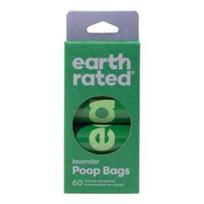 Earth Rated Dog Poop Bag Dog Unscented 4 Roll 60 Count