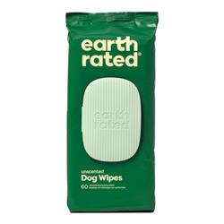 Earth Rated Dog Grooming Wipes Unscented 60 Count