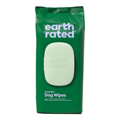 Earth Rated Dog Grooming Wipes Lavender 60 Count