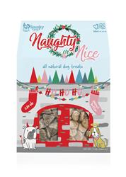 Naughty or Nice, Holiday Dog Treats, Peanut Butter & Carob, 7 oz
