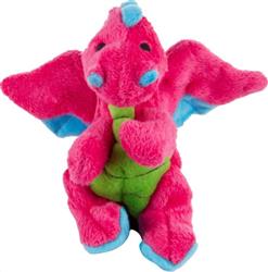 Godog Dragons Dog Toy Pink Small