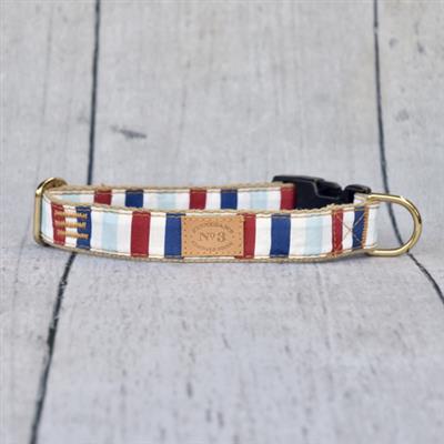 1" Mariner Stripe Collar & Lead