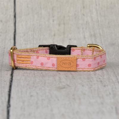 Raspberry Dots Collar, Lead & Harness