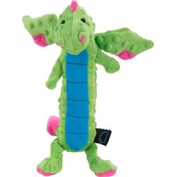 Godog Dragons Skinny Dog Toy Green Large