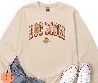 Halloween Crewneck | Sweatshirt | Unisex Crew Neck | Fall Sweatshirt | Dog Lover | DOG MOM PUMPKIN Sweatshirt