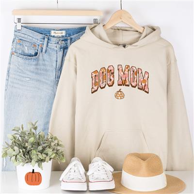 People Shirt | Sweatshirt | Unisex Crew Neck | Crewneck Sweatshirt | Hoodie | DOG MOM with PUMPKIN Hoodie