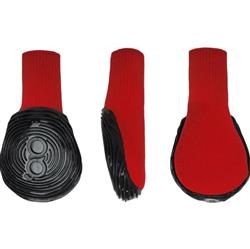 Goo-Eez Athleticaz Dog Boots Black/Red XLarge 2Pk