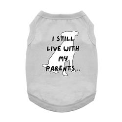 I Still Live With My Parents Dog Tank - Glacier Gray