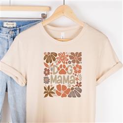 Fall Floral Dog Mama People Shirt | Dog Mom Shirt | Fall Dog Shirts | Autumn Printed Tshirt | Human Dog Gear |  DOG MAMA | Halloween