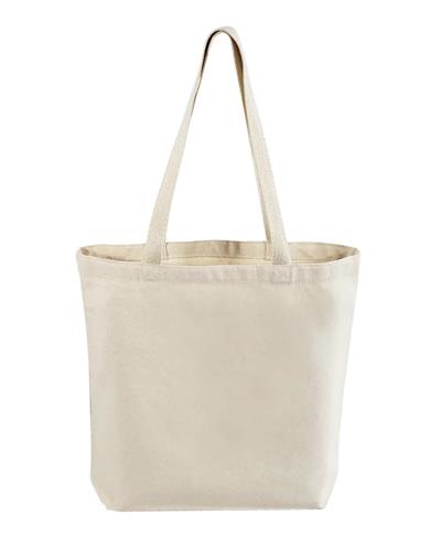 Tote Bag | Canvas Tote | WOVEN WEB HANDLES 12 oz Canvas |  Fall Dog Mama Tote