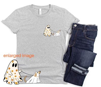 Halloween Shirt | Printed Tshirt | Human Dog Gear | Unisex | HALLOWEEN DOG GHOSTS