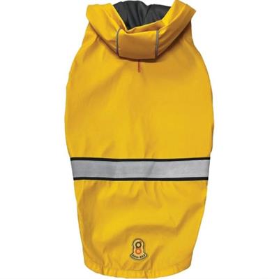 Goo-Eez Reflective Hooded Raincoat Yellow/Gray Small