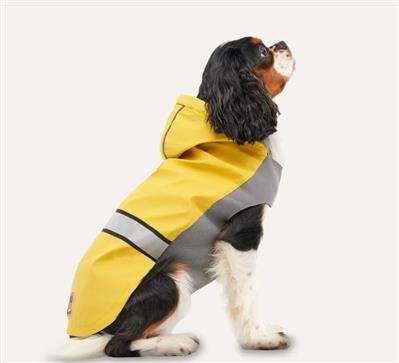 Goo-Eez Reflective Hooded Raincoat Yellow/Gray Small
