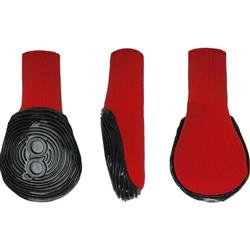 Goo-Eez Athleticaz Dog Boots Black/Red Medium 2Pk