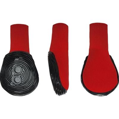 Goo-Eez Athleticaz Dog Boots Black/Red Large 2Pk