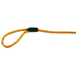 LEATHER BROTHERS British Rope Slip Lead 6 Black/Orange