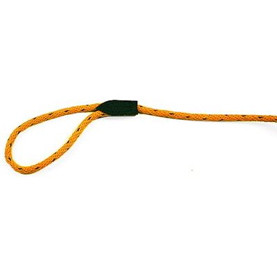 LEATHER BROTHERS British Rope Slip Lead 6 Black/Orange