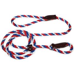LEATHER BROTHERS British Rope Slip Lead 6 Red/White/Blue
