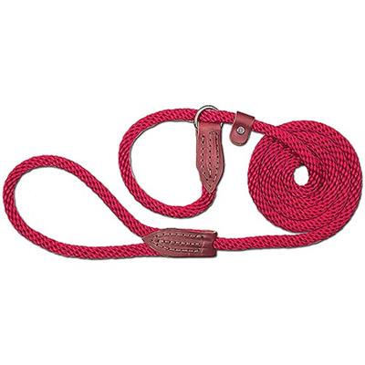 LEATHER BROTHERS British Rope Slip Lead 6 Red