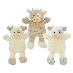 MULTIPET Pet Envy Crinkle Cow Flattie 15"