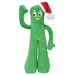 Multipet Holiday Gumby Plush with Santa Hat 9"