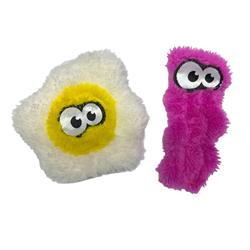 Duraplush Cat Toys Bacon and Eggs