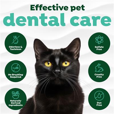 TropiClean Fresh Breath Dental Water Additive + Urinary Tract Support for Cats, 16oz