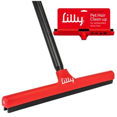 Lilly Brush Pet Hair Clean-Up Mighty Blade Red Large