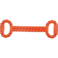 Infinity TPR Tug Toy With Handles Orange 18in.