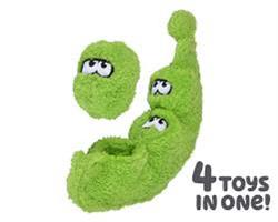 Cycle Dog Duraplush Peas In A Pod Puzzle Dog Toy Green Medium